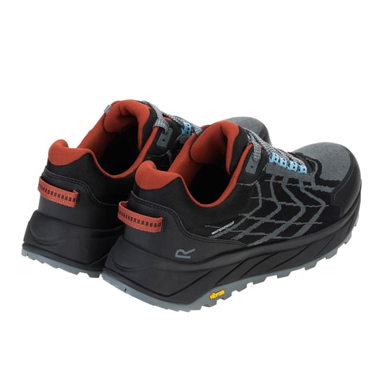 Regatta Mens Cruize Logo Shoes (Dark Storm/Brick) - Image 2