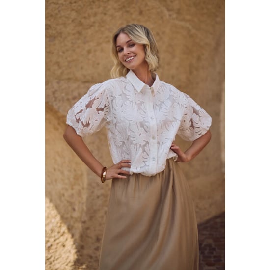 Nukus Nks02137 17 berit blouse embroidery off white - Image 1