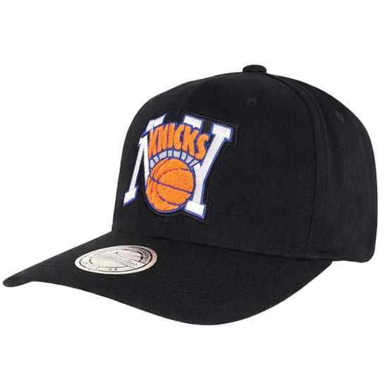 Mitchell & Ness NBA New York Knicks Letterman 110 Black Cap - Image 1