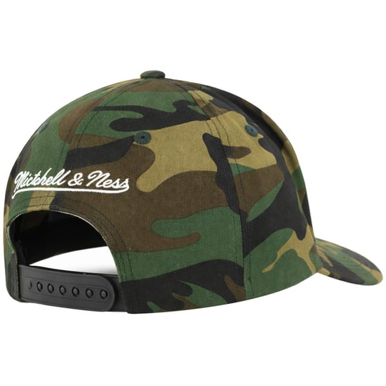 Mitchell & Ness NBA Philadelphia 76ers Logo Camo Green Cap - Image 2