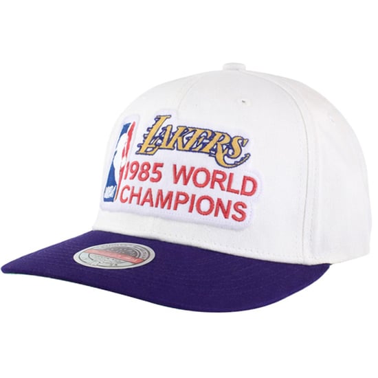 Mitchell & Ness NBA Los Angeles Lakers 1985 World Champions White Cap - Image 1