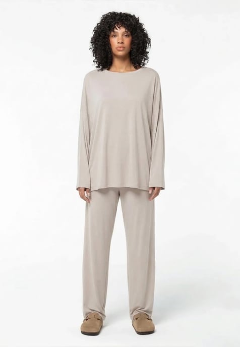 Viscose Oversize Longsleeve BEIGE - Image 3