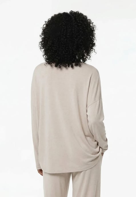 Viscose Oversize Longsleeve BEIGE - Image 5