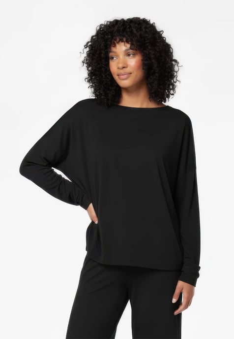 Viscose Oversize Longsleeve ZWART - Image 5