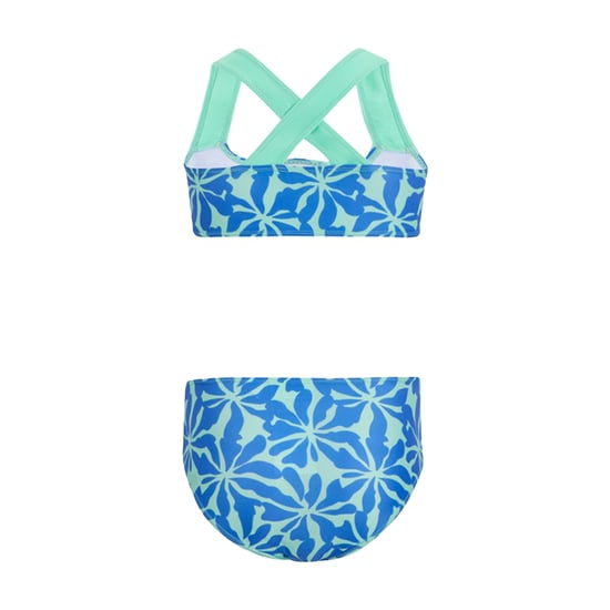 Regatta Meisjes Dakaria III Bloemen Bikini Set (Sonic blauw/IJsgroen) - Image 2
