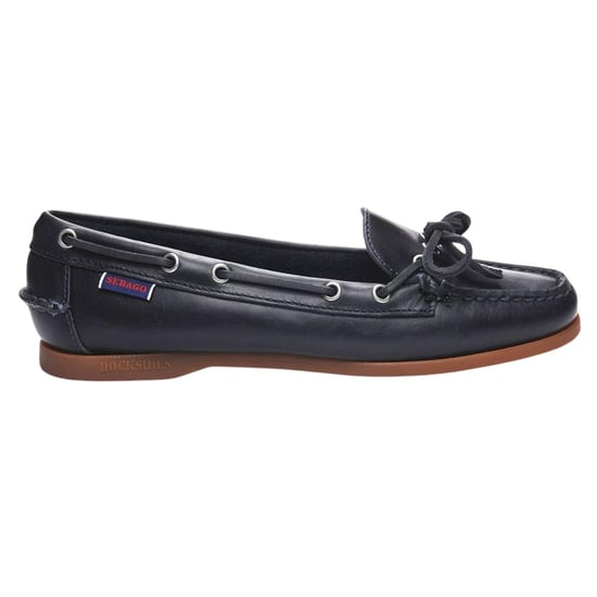 Sebago Womens/Ladies Nina Waxed Leather Bala Moccasin (Blue Navy/Gum) - Image 1