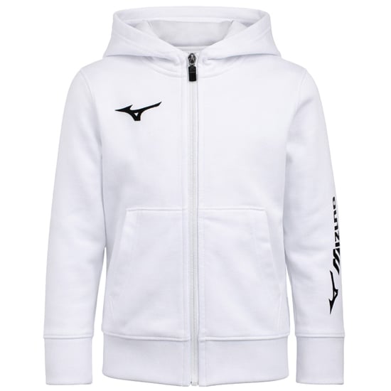Mizuno Terry FZ Kids White Track Jacket - Image 1