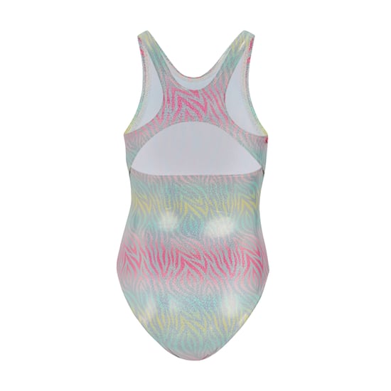 Regatta Girls Katrisse Zebra Print Metallic Baddräkt i ett stycke (Ombre) - Image 2