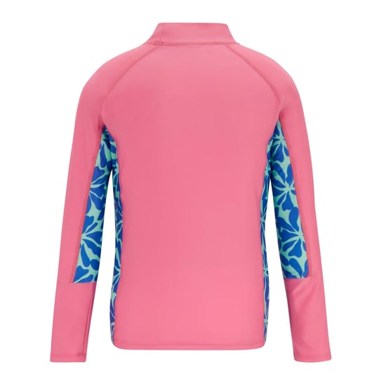 Regatta Barn/ungdomar Hoku II Floral Swim Top (Pink Lemonade/Sonic Blue) - Image 2