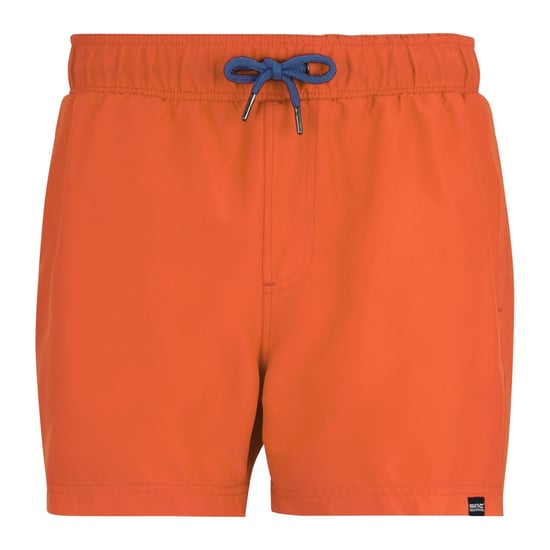 Regatta Mens Mawson II Swim Shorts (Tigerlily Orange/Sonic Blue) - Image 1