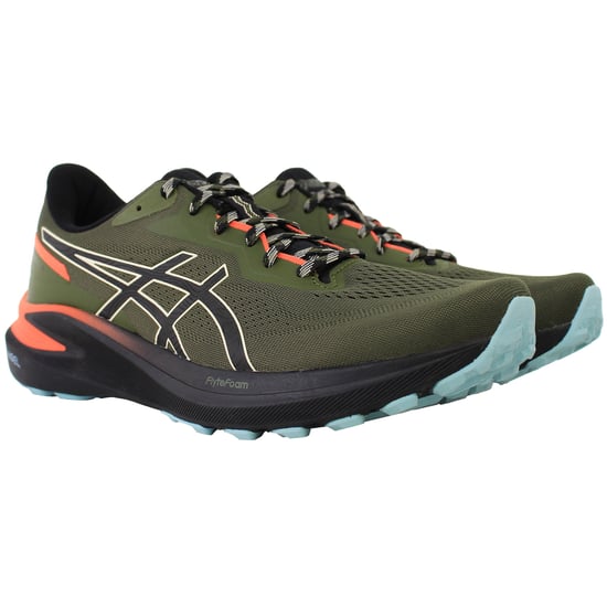Asics GT-1000 13 TR Mens Dark Green Running Shoes - Image 2