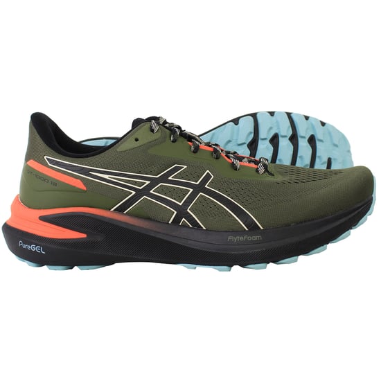 Asics GT-1000 13 TR Mens Dark Green Running Shoes - Image 4