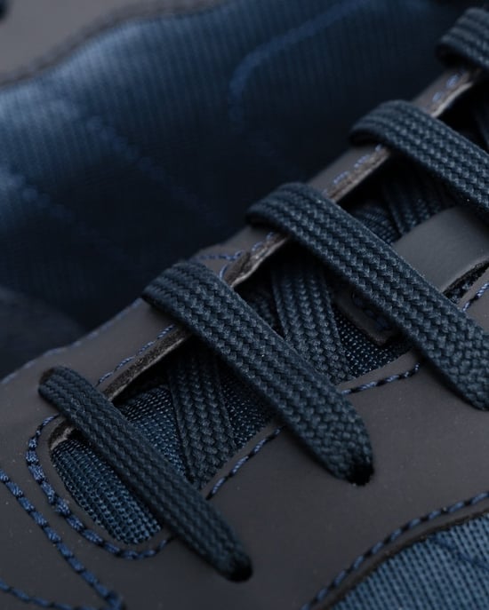 Parkour L Parkour L Running Style Trainers In Mixed Materials With Logo Details Trainers in Dark Blue - Image 6