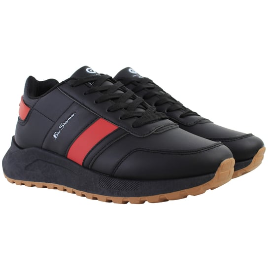Ben Sherman Jackman Retro Mens Black Trainers - Image 2