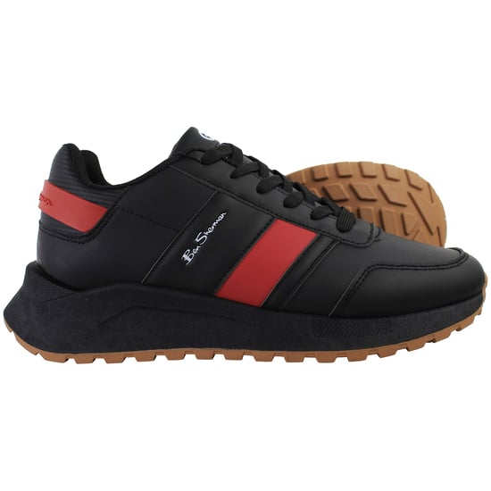 Ben Sherman Jackman Retro Mens Black Trainers - Image 4