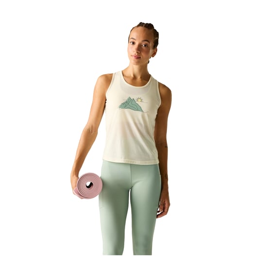 Dare 2B Dames/Dames Harmonic Mountain Lichtgewicht Tanktop (Amandelmelk) - Image 4