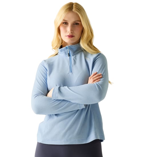 Regatta - Geweldige Outdoor Dames Montes Half Zip Fleece Top (Gewassen Denim) - Image 4