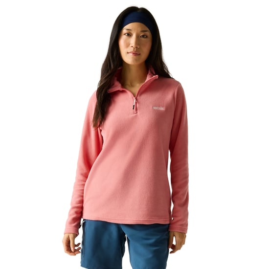 Regatta - Geweldige Outdoors Dames Sweetheart 1/4 Zip Fleece Sweater (Perzik Roze) - Image 4