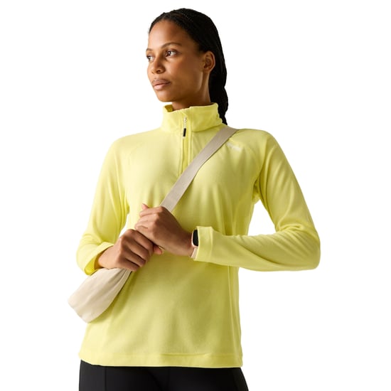 Regatta - Geweldige Outdoor Dames Montes Half Zip Fleece Top (Kanarie Geel) - Image 4