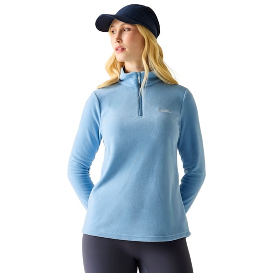 Regatta - Geweldige Outdoors Dames Sweetheart 1/4 Zip Fleece Sweater (Gewassen Denim) - Image 4