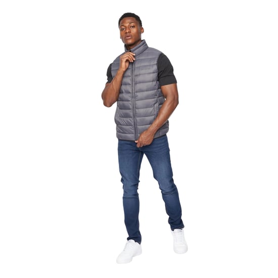 Crosshatch Heren Gattering Gilet (Houtskool) - Image 3