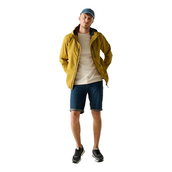 Regatta Mens Shorebay Waterproof Jacket (Wood Brown/Black) - Image 4