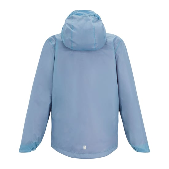Regatta Waterdichte Shell Jas met hendel voor kinderen (Gewassen denim/perzikroze) - Image 2