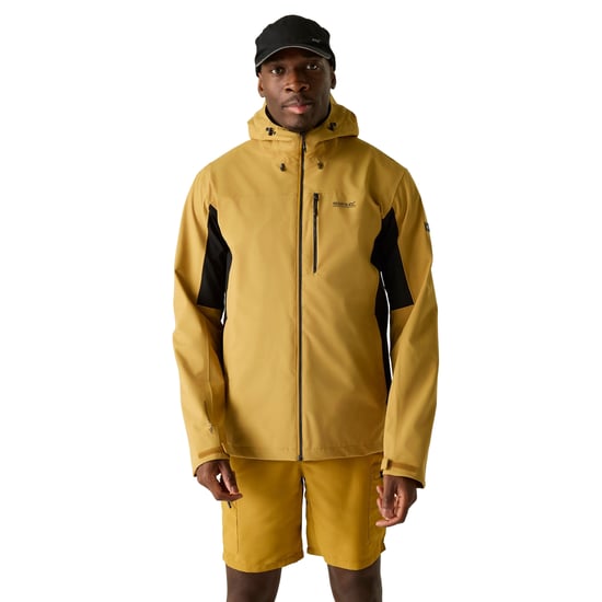 Regatta Mens Birchdale II Waterproof Jacket (Wood Brown/Black) - Image 4