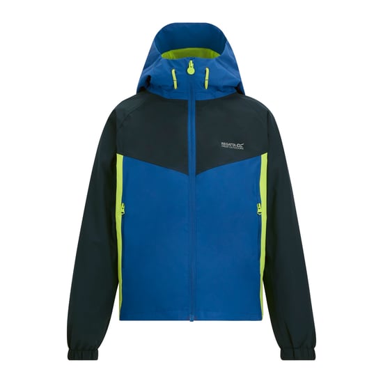 Regatta Hanleigh Waterdichte Jas voor Kinderen/Kinderen (Olympisch Blauw/Scherp Groen) - Image 1