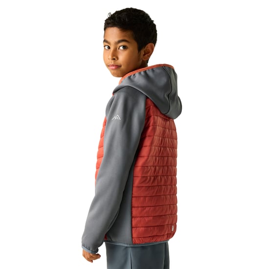 Regatta Andreson Hybride Jas voor kinderen (Donkere storm/Brick) - Image 5