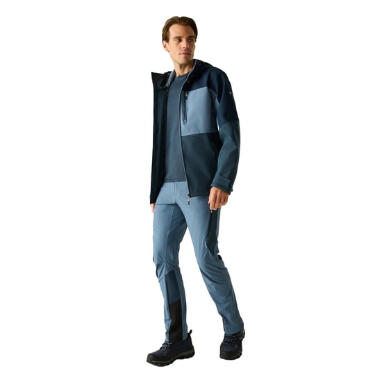 Regatta Mens Maland II Waterproof Jacket (China Blue/Navy/Night Sky) - Image 5