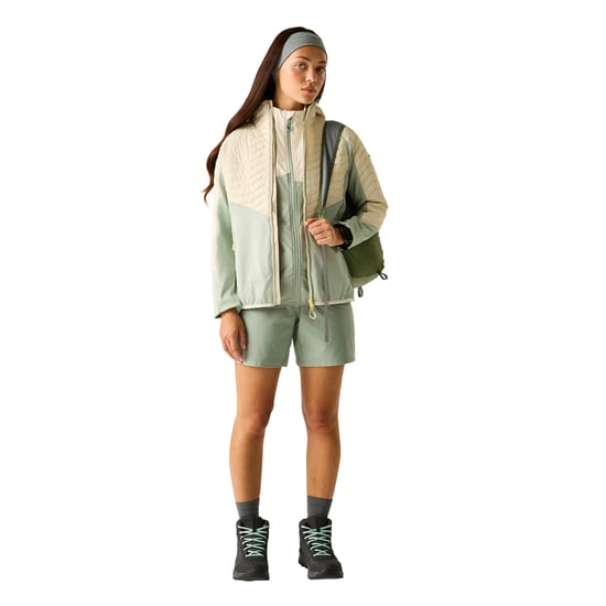 Dare 2B Air Lite Hybrid-jacka för dam och dam (Almond Milk/Glacier Green) - Image 5
