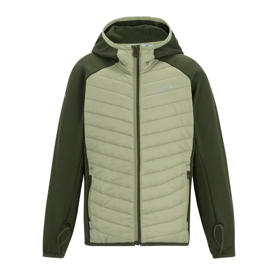 Regatta Andreson Hybride Jas voor kinderen (Donker Khaki/Licht salie) - Image 1