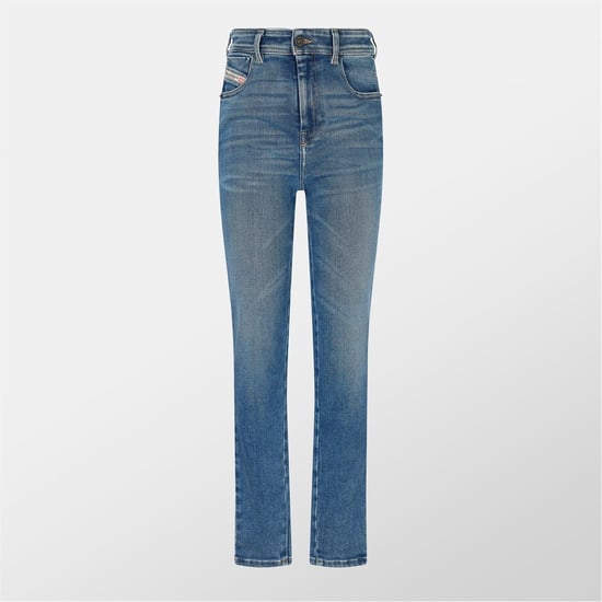 Women's Diesel Skinny 1984 Slandy High Jeans in Blue Denim - Image 1