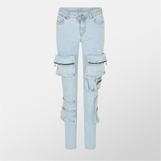 Women's Diesel Skinny Fit Jeans in Blue Denim - Image 1