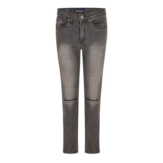 Women's Criminal Damage Sos Ripper Skinny Jean in Grey - Image 1