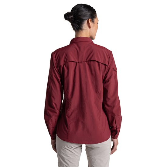 Craghoppers Dames/Dames Adventure III Nosilife Shirt Met Lange Mouwen (Riad Rood) - Image 2