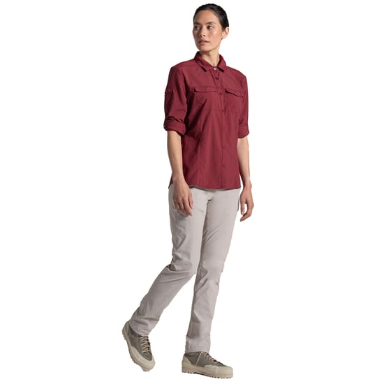 Craghoppers Dames/Dames Adventure III Nosilife Shirt Met Lange Mouwen (Riad Rood) - Image 4
