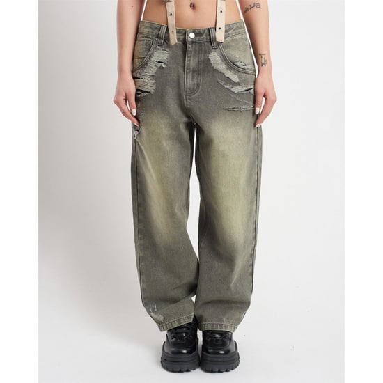 Women's The Ragged Priest Rag Crescent Big in Grey - Image 1