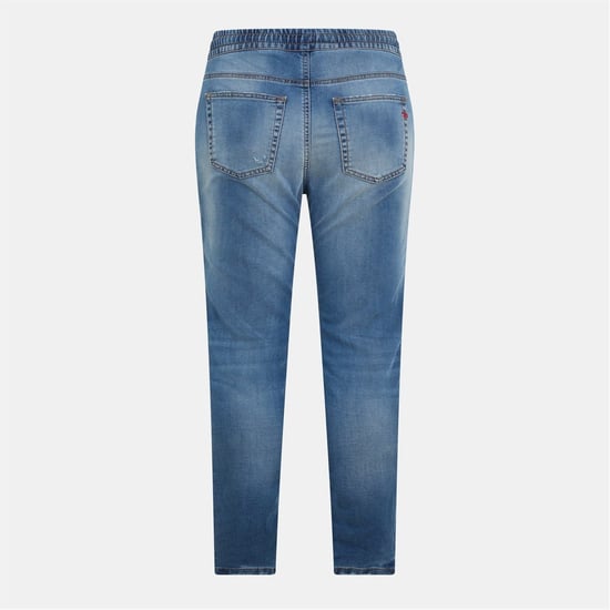 Women's Diesel Krly Jog Pant jn in Blue Denim - Image 2