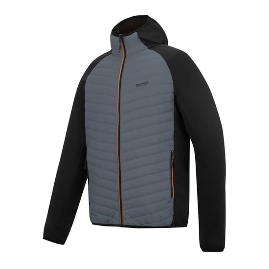 Regatta Mens Andreson Hybrid Jacket (Dark Storm/Black) - Image 3