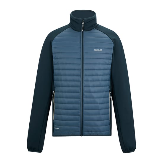 Regatta Mens Clumber Hybrid Jacket (China Blue/Night Sky) - Image 1