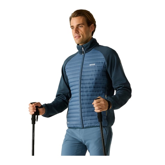 Regatta Clumber Hybrid Jacket för herrar (China Blue/Night Sky) - Image 4