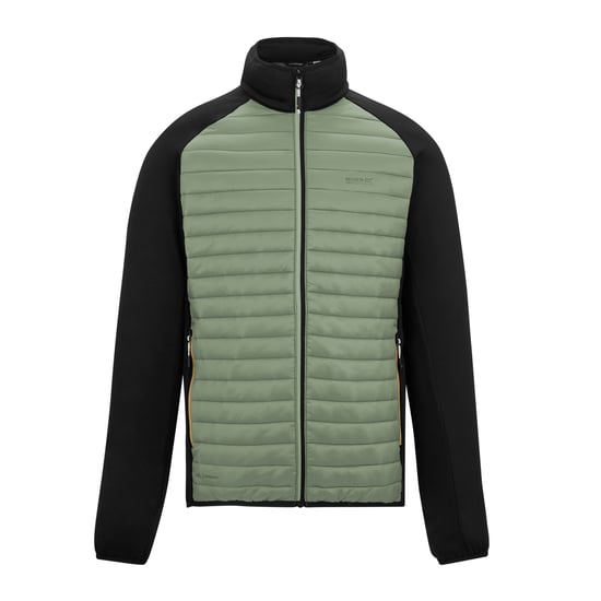 Regatta Mens Clumber Hybrid Jacket (Light Sage/Black) - Image 1