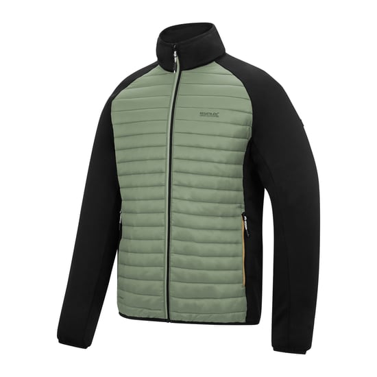 Regatta Clumber Hybrid Jacket för herrar (Ljus salvia/svart) - Image 3