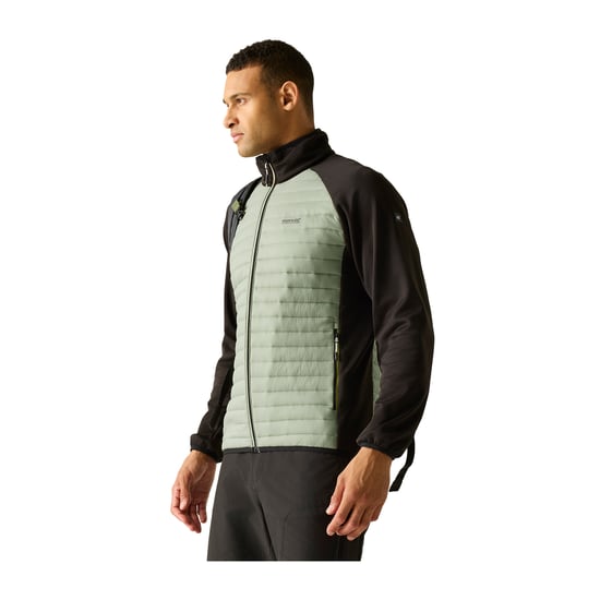 Regatta Clumber Hybrid Jacket för herrar (Ljus salvia/svart) - Image 4