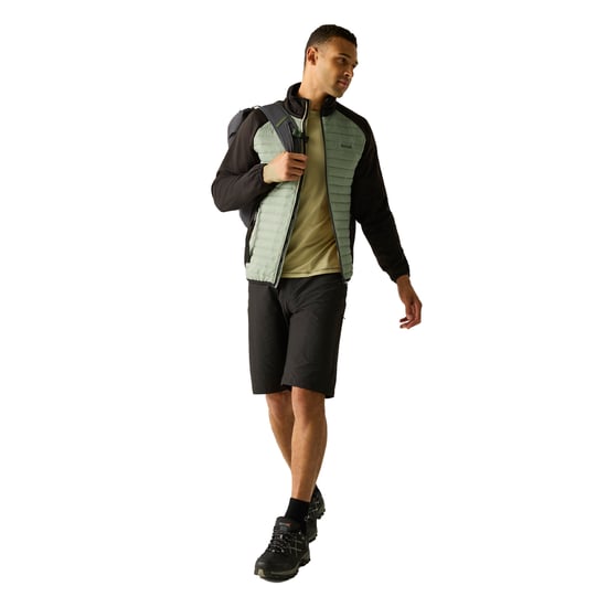 Regatta Clumber Hybrid Jacket för herrar (Ljus salvia/svart) - Image 5