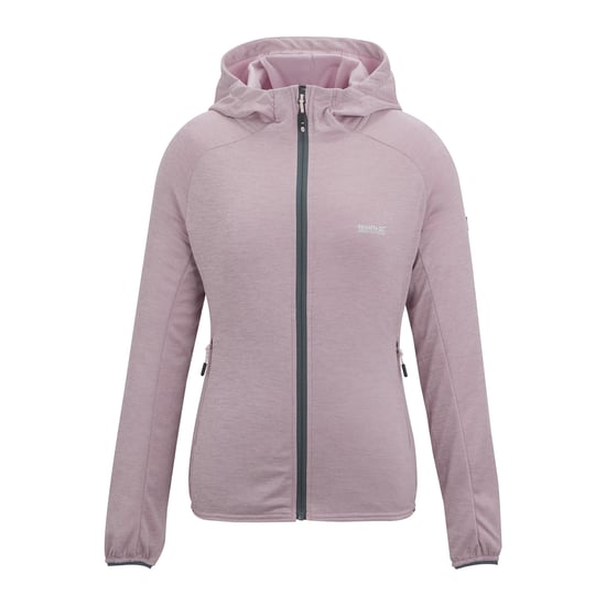 Regatta Womens/Ladies Ferna Stretch Hooded Fleece Jacket (Powder Lilac) - Image 1