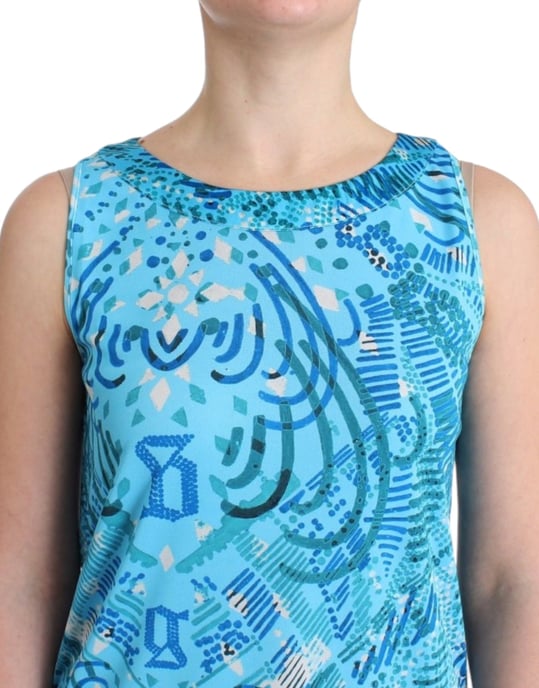 John Galliano Blauwe geprinte tanktop - Image 5