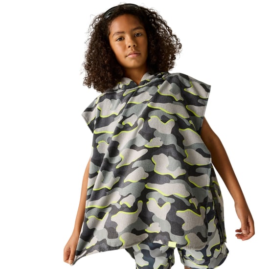 Regatta Childrens/Kids Camo Bath Robe (Dark Storm) - Image 4